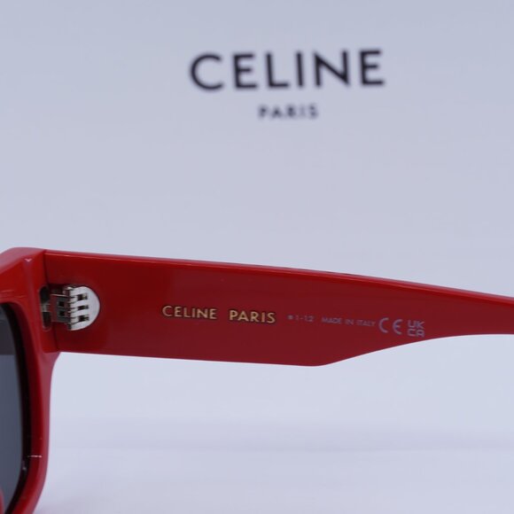 Final Price! Celine CL40197U 66A Red/Smoke Sunglasses - Picture 8 of 10